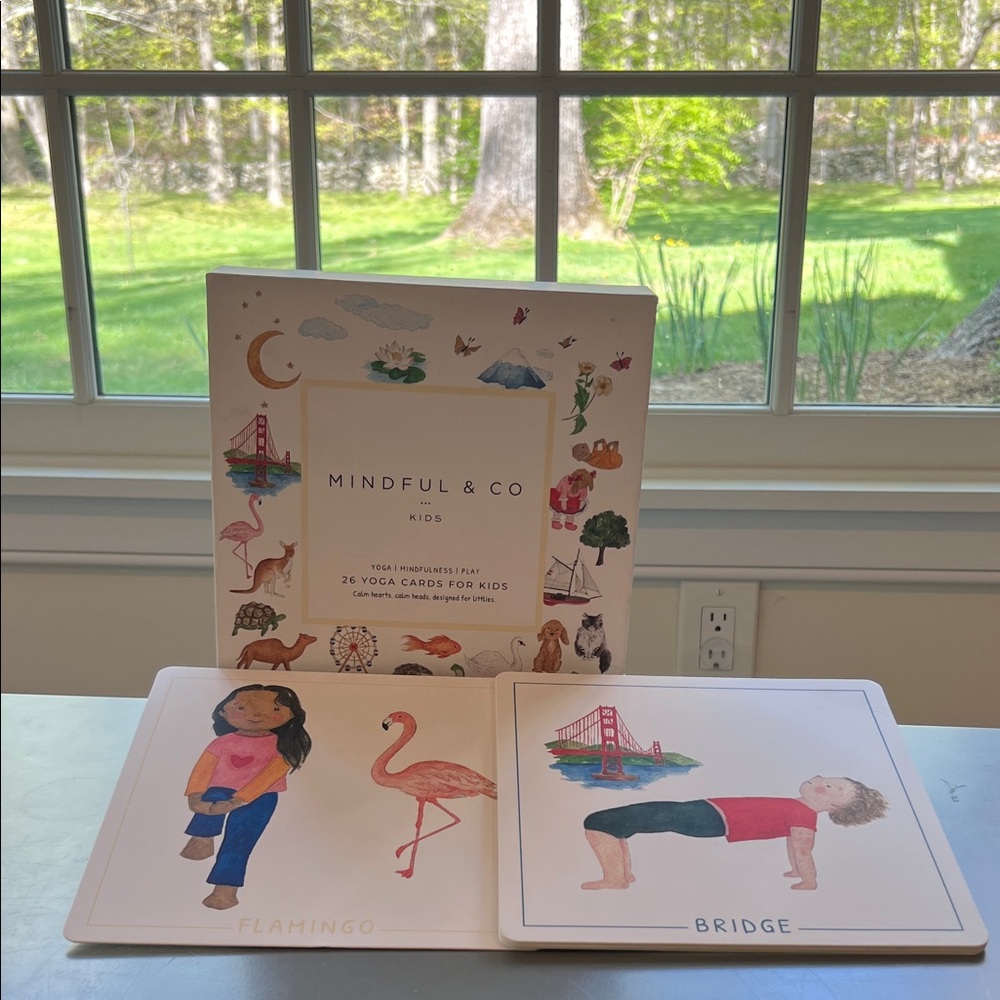 Mindful children’s yoga pose cards for family wellness